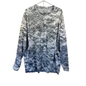 Anglur Mens Camo Fishing Shirt Long Sleeve Active‎ T Shirt Size 2XL